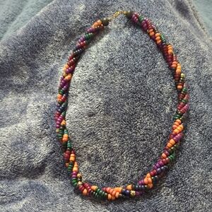 Beautiful vintage colorful necklace